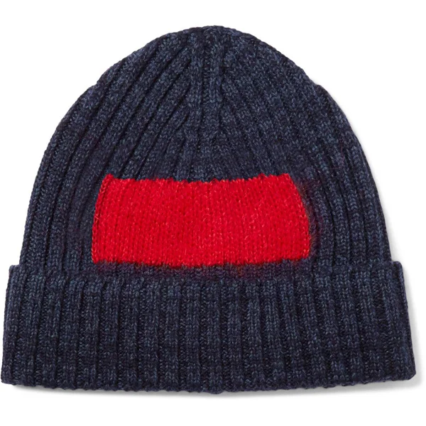 Custom Color-Block Ribbed Cuffed Beanie | Streetwear Knit Cap OEM