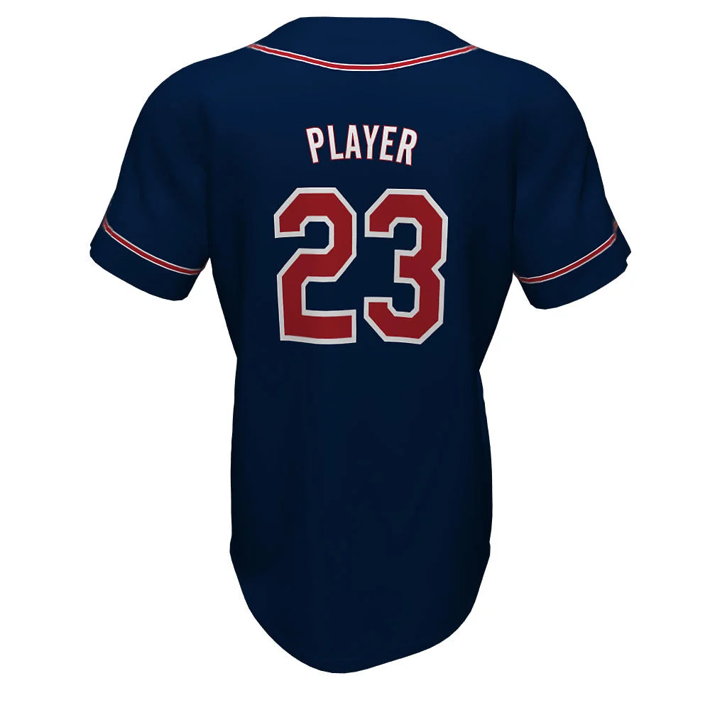 Custom Piped Placket Baseball Two Button Jersey | OEM