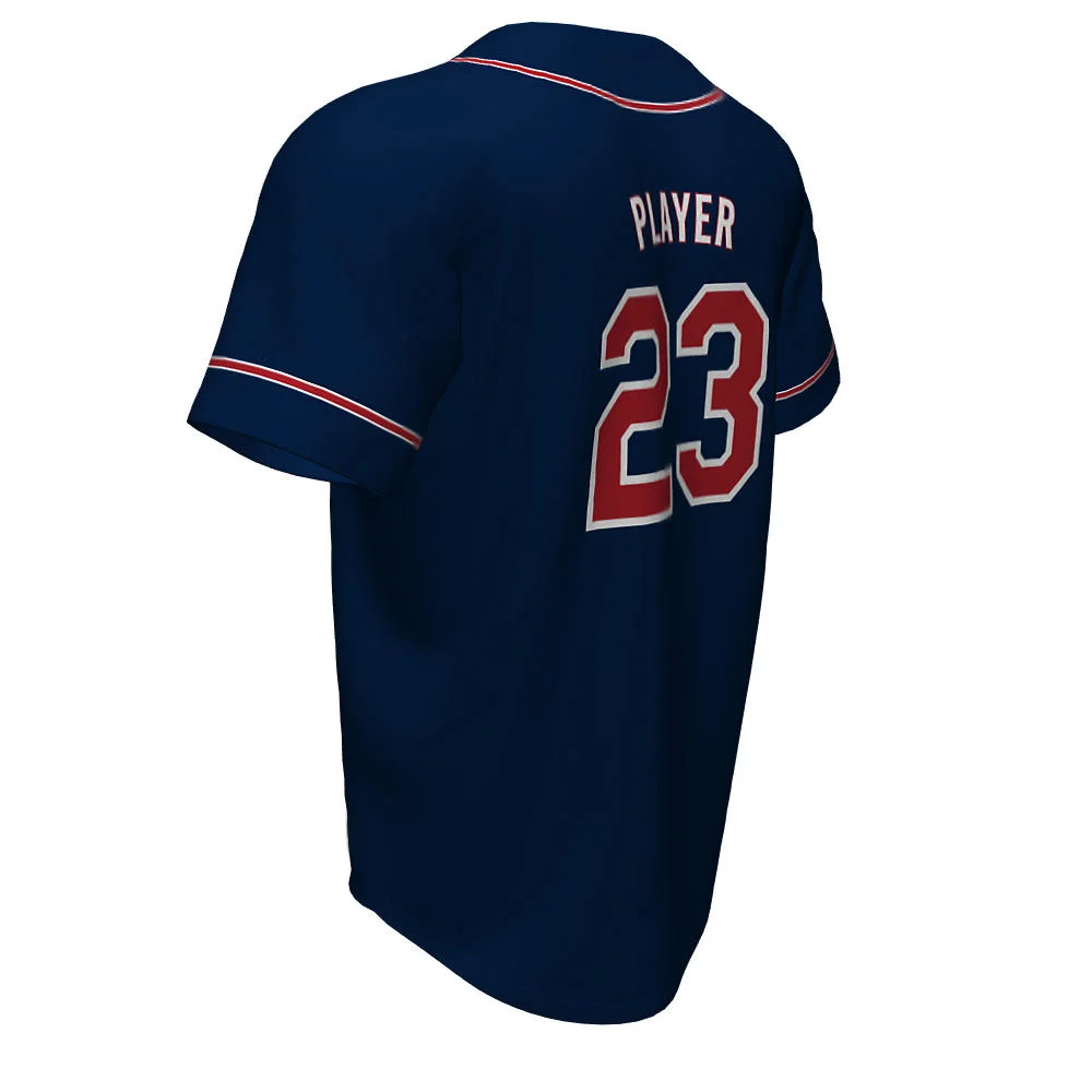 Custom Piped Placket Baseball Two Button Jersey | OEM