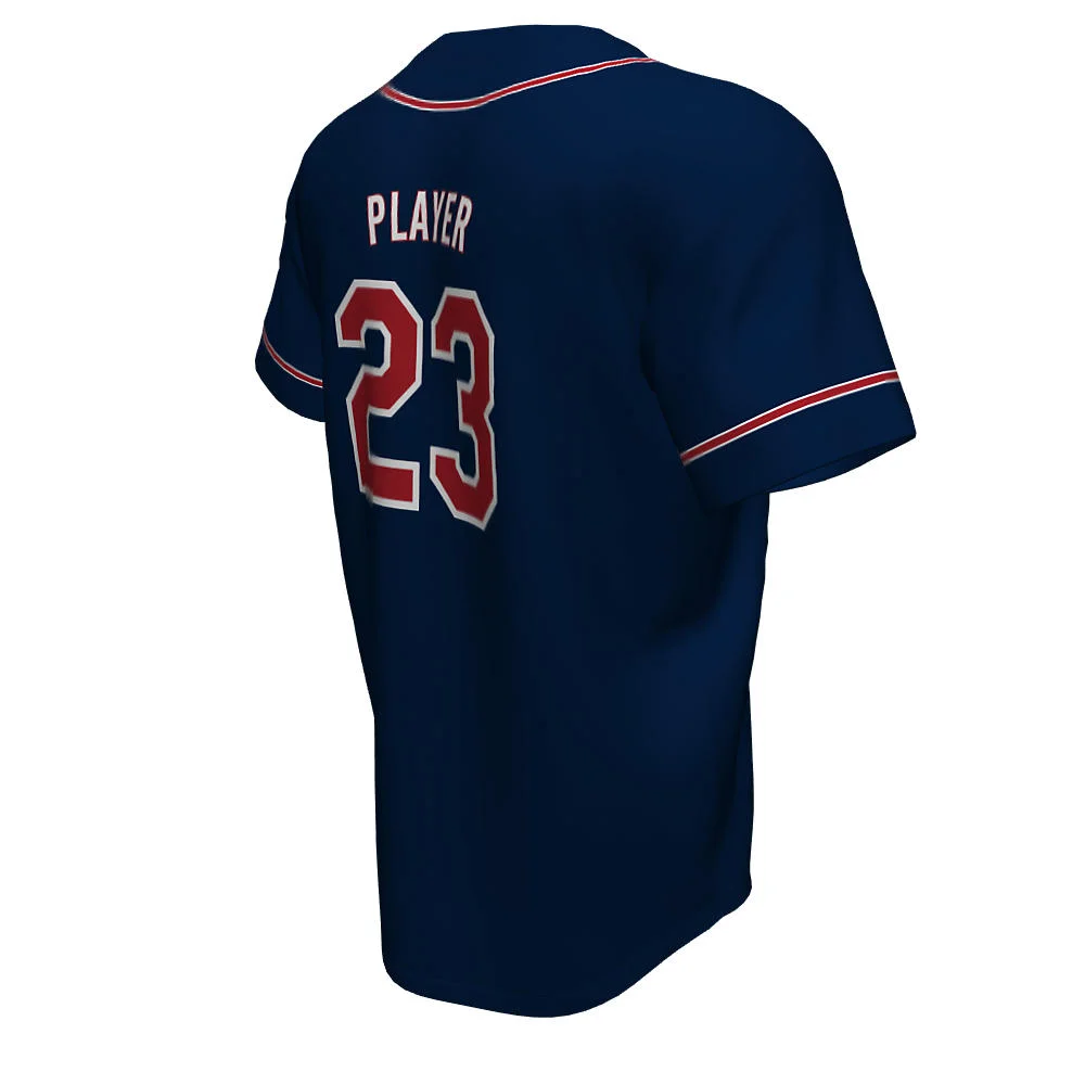 Custom Piped Placket Baseball Two Button Jersey | OEM