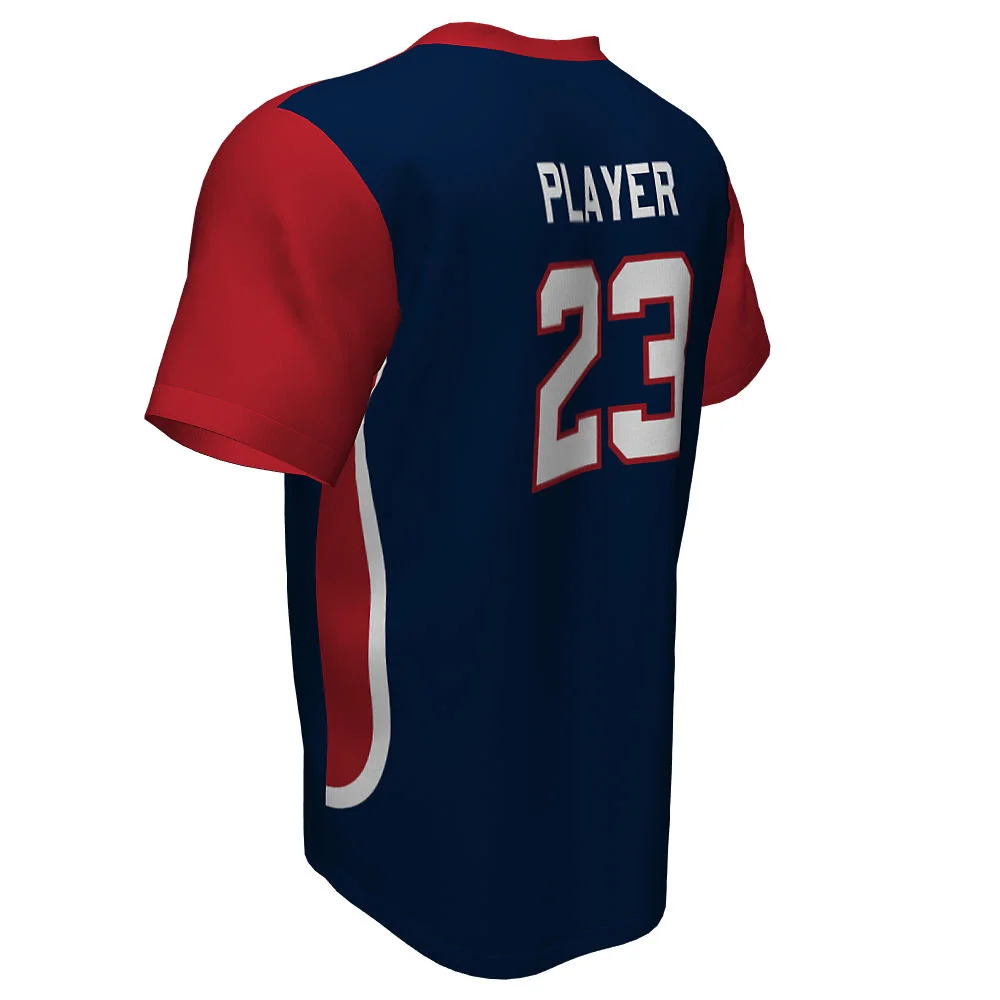 Custom Two-Tone Raglan V-Neck Baseball Jersey | Wholesale OEM