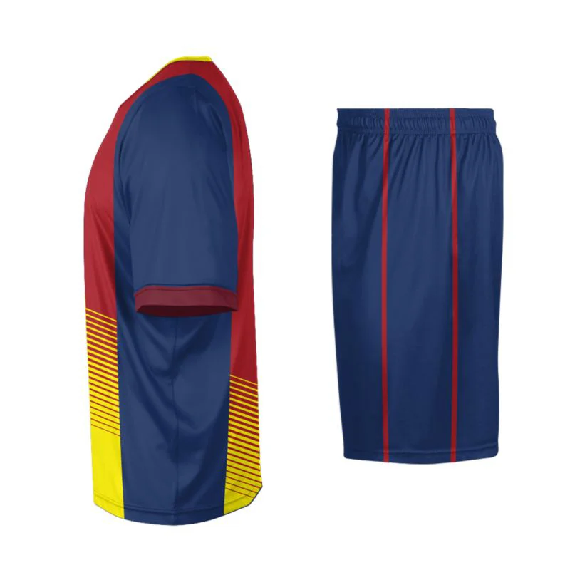 Custom Classic Vertical Striped Soccer Uniform Set | OEM