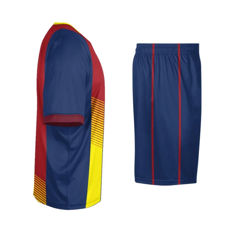 Custom Classic Vertical Striped Soccer Uniform Set | OEM