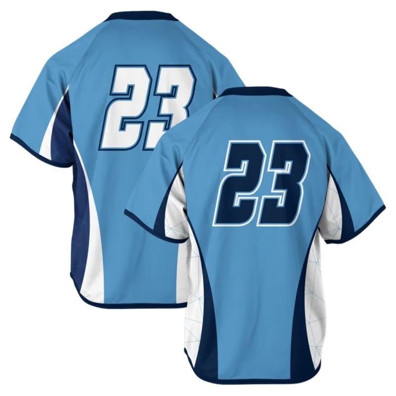 Custom Geometric Grid Lacrosse V-Neck Jersey Set | OEM