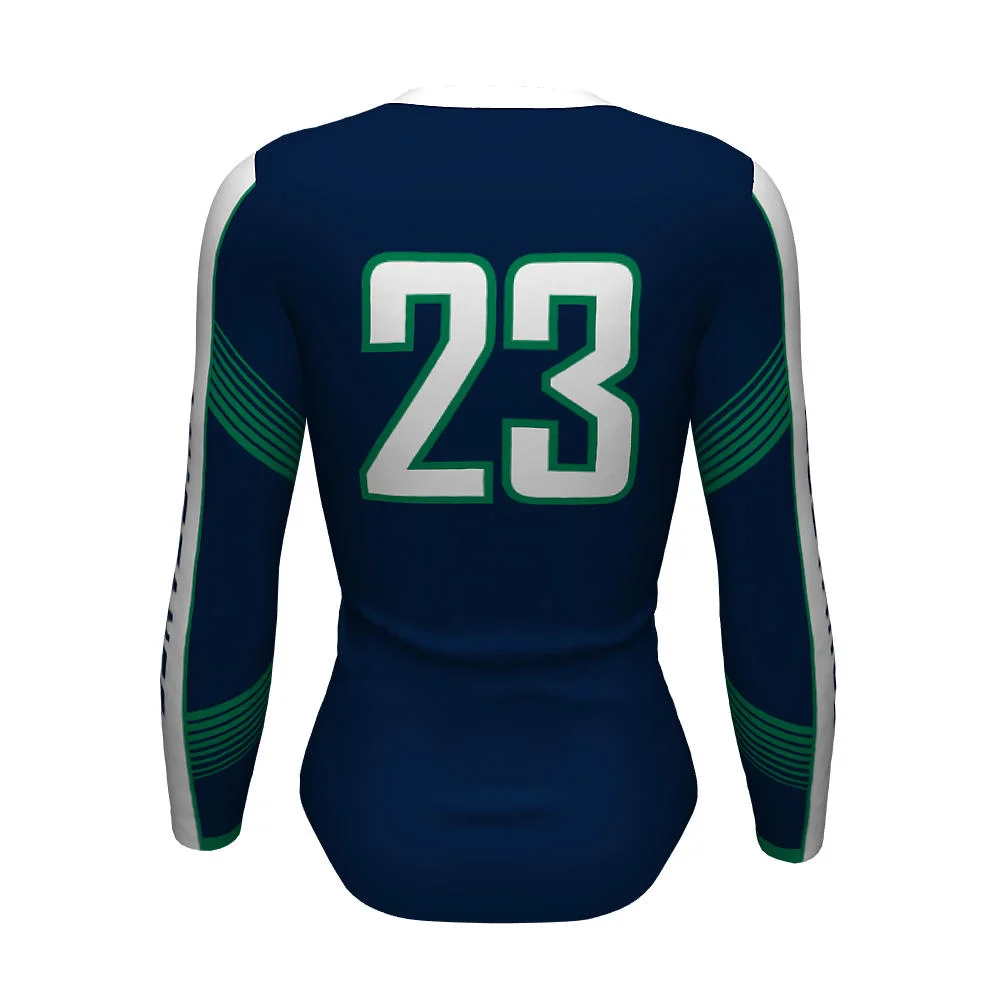 Custom Speed Stripe Long Sleeve Volleyball Jersey | OEM