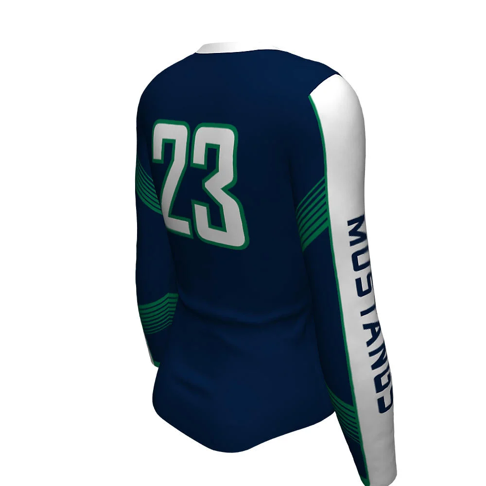 Custom Speed Stripe Long Sleeve Volleyball Jersey | OEM