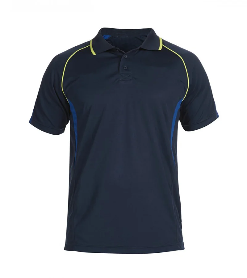 Custom Navy Athletic Performance Polo Shirt | Dry-Fit OEM
