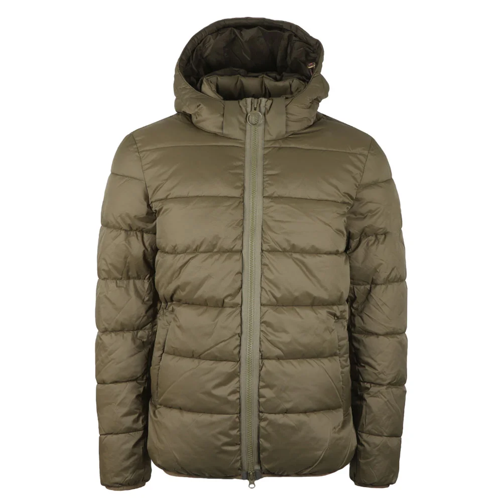 Custom Olive Green Heavyweight Quilted Puffer Jacket | Winter OEM