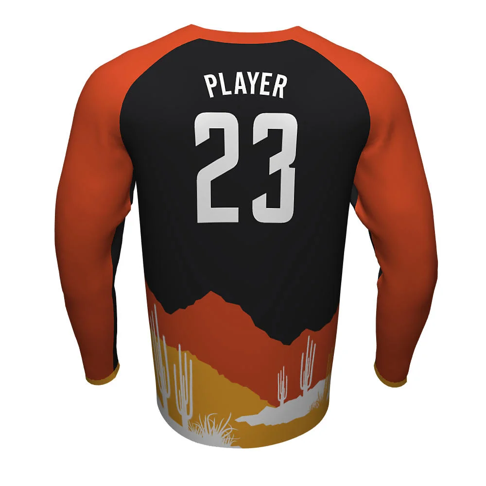 Custom Desert Landscape Esports Long Sleeve Jersey | OEM