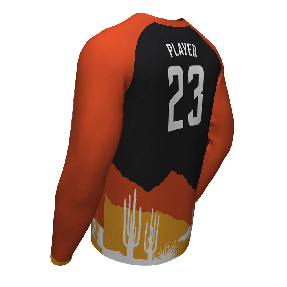 Custom Desert Landscape Esports Long Sleeve Jersey | OEM