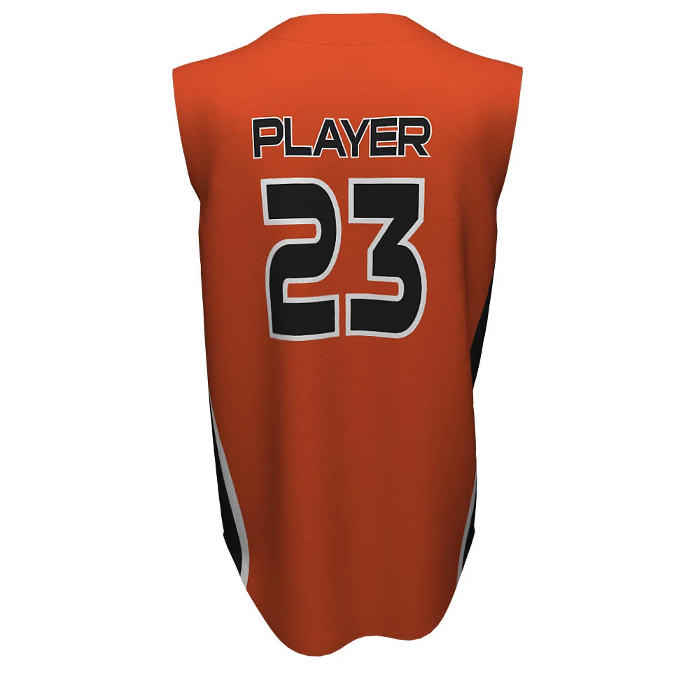 Custom Two-Tone Sleeveless Button Baseball Jersey | OEM