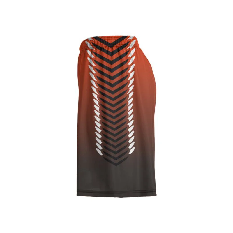Custom Gradient Chevron Arrow Sublimated Lacrosse Shorts | OEM