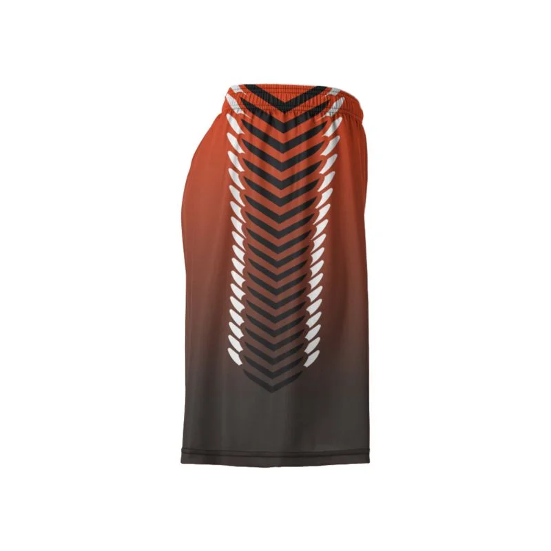 Custom Gradient Chevron Arrow Sublimated Lacrosse Shorts | OEM