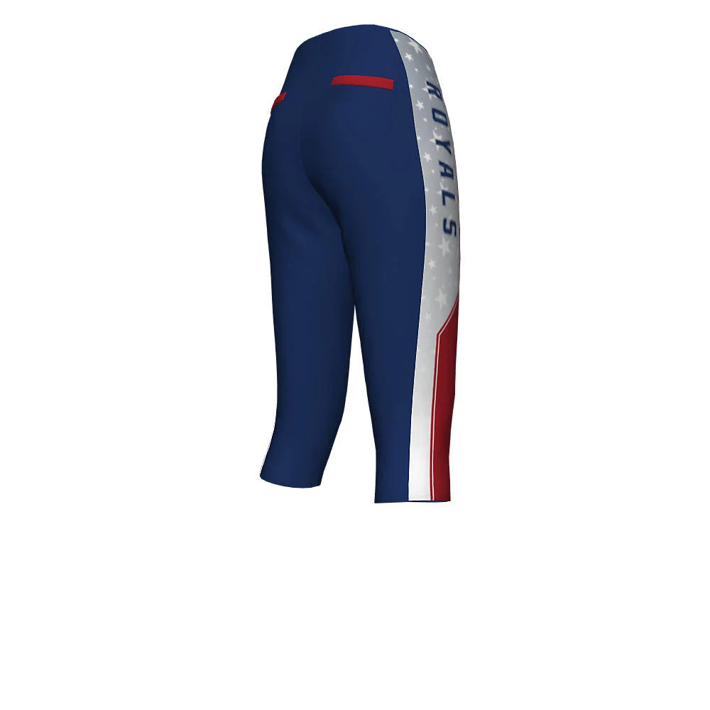 Custom Patriotic Star Panel Knicker Softball Pants | OEM