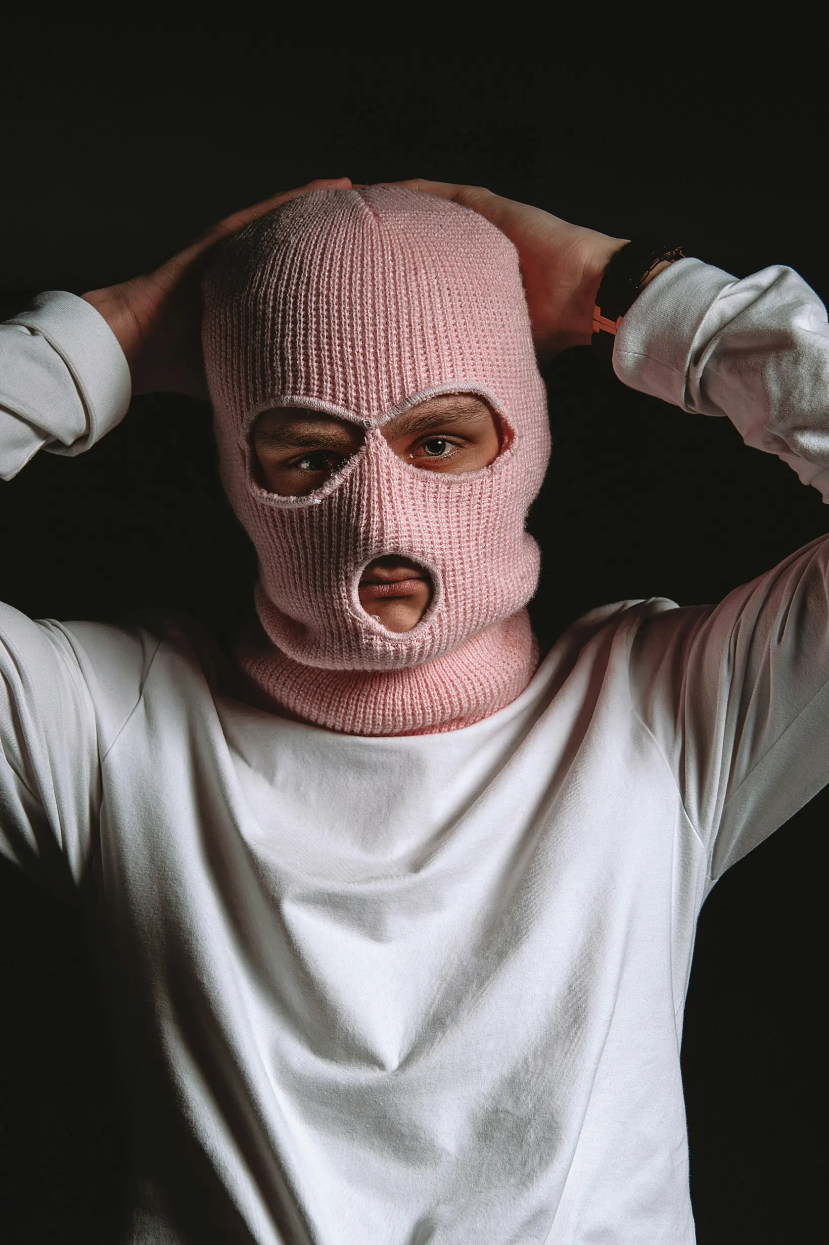 Custom Pink 3-Hole Knit Balaclava | Streetwear Ski Mask OEM