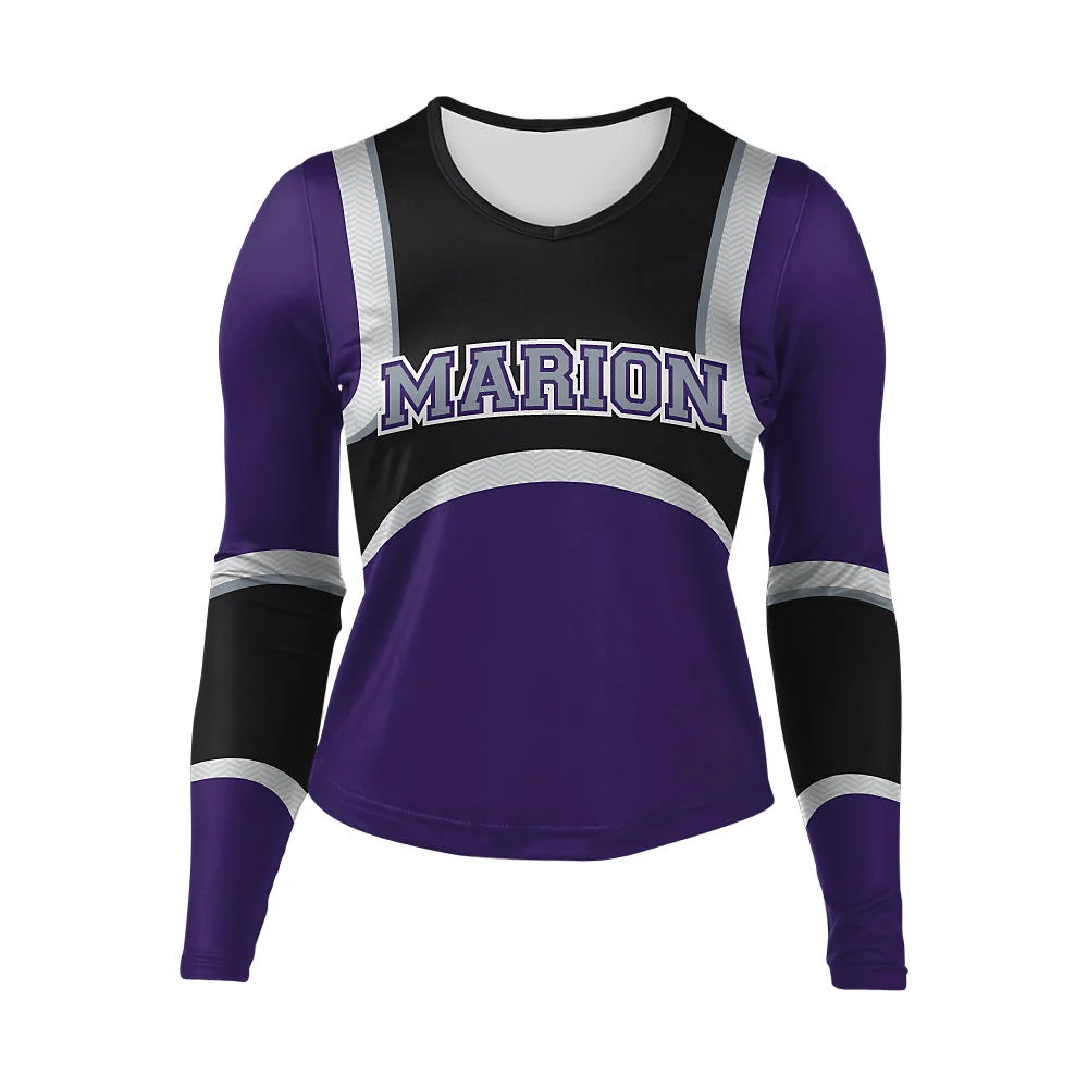 Custom Arch Panel Cheer Long Sleeve Shell | Teamwear OEM