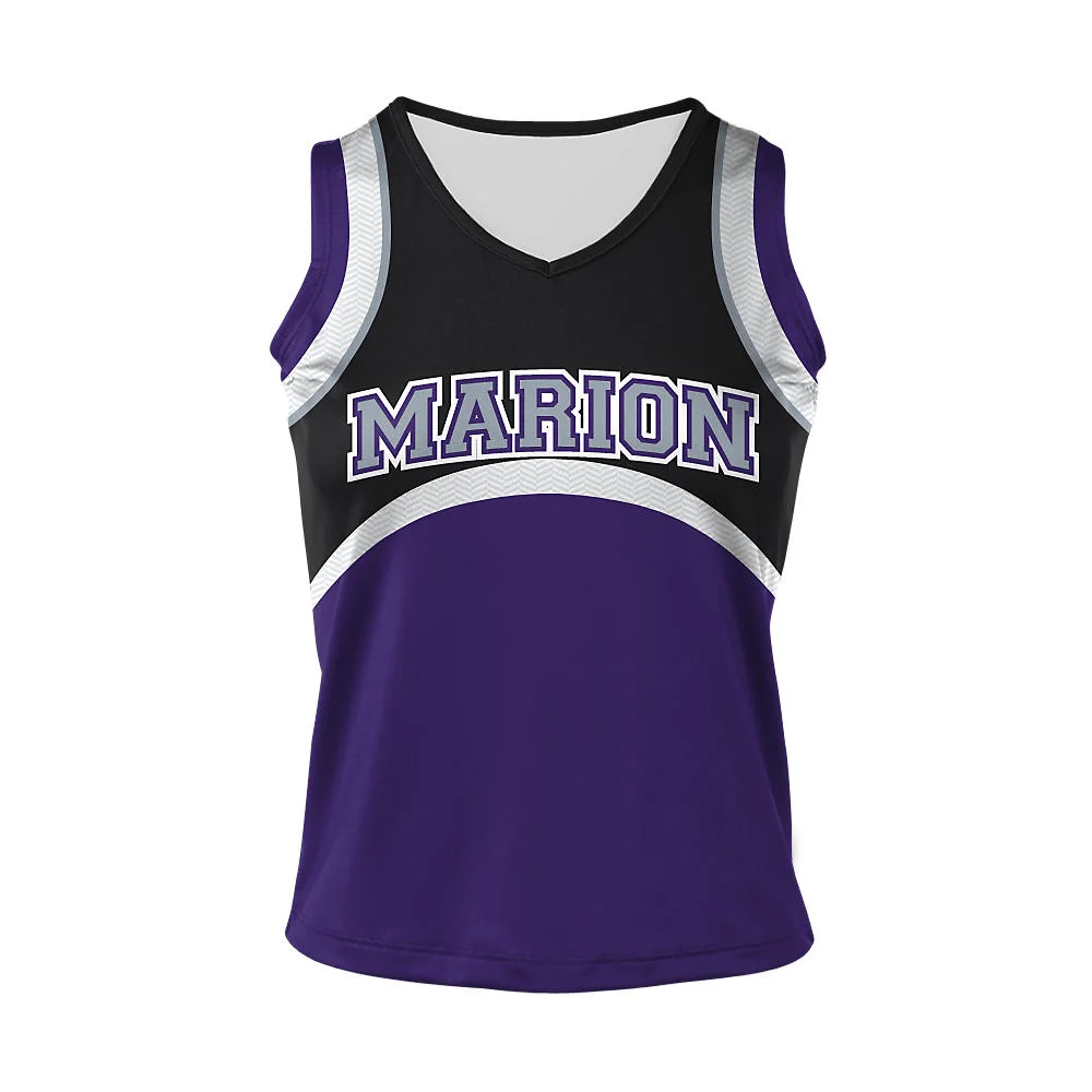 Custom Arch Panel Cheer Sleeveless Shell Top | OEM