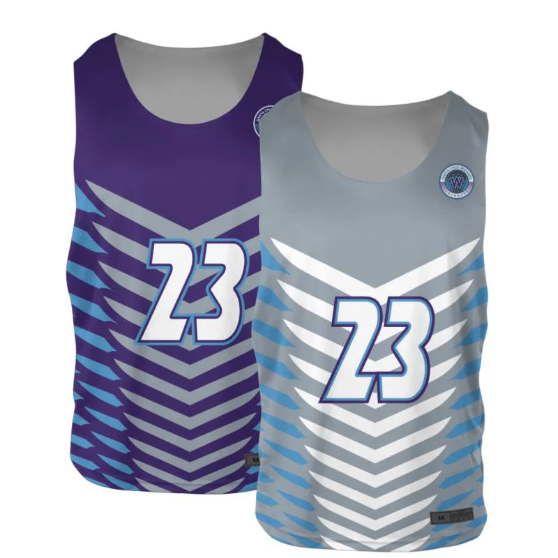 Custom Cascading Arrow Reversible Lacrosse Practice Jersey | OEM