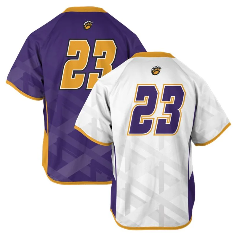 Custom Collegiate Gold Trim Lacrosse V-Neck Jersey Set | OEM