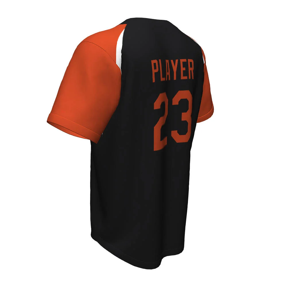 Custom Raglan Sleeve Full Button Baseball Jersey | OEM