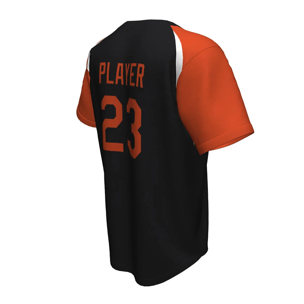 Custom Raglan Sleeve Full Button Baseball Jersey | OEM