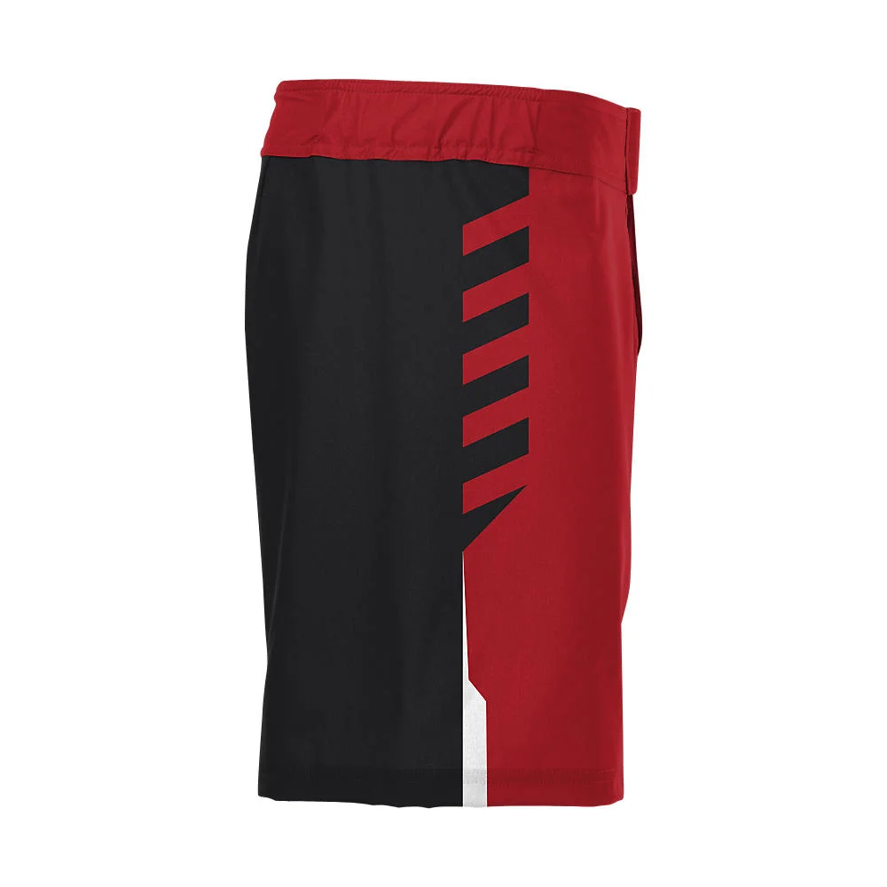 Custom Angle Panel Red Wrestling Fight Shorts | OEM
