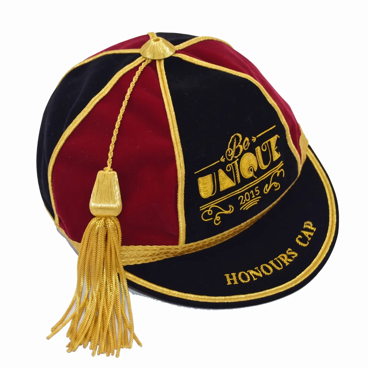 Custom Embroidered Velvet Honours Cap | Sports Award OEM