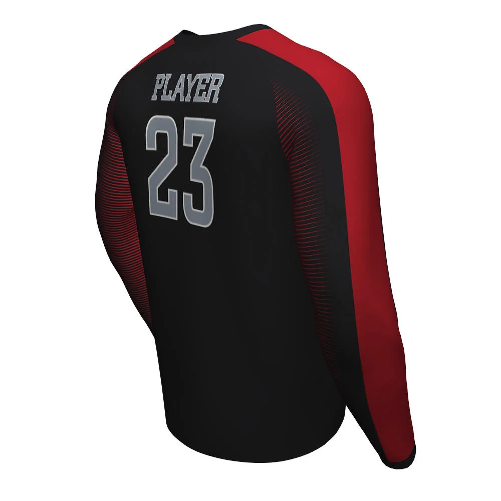 Custom City Skyline Gradient Esports Long Sleeve Jersey | OEM