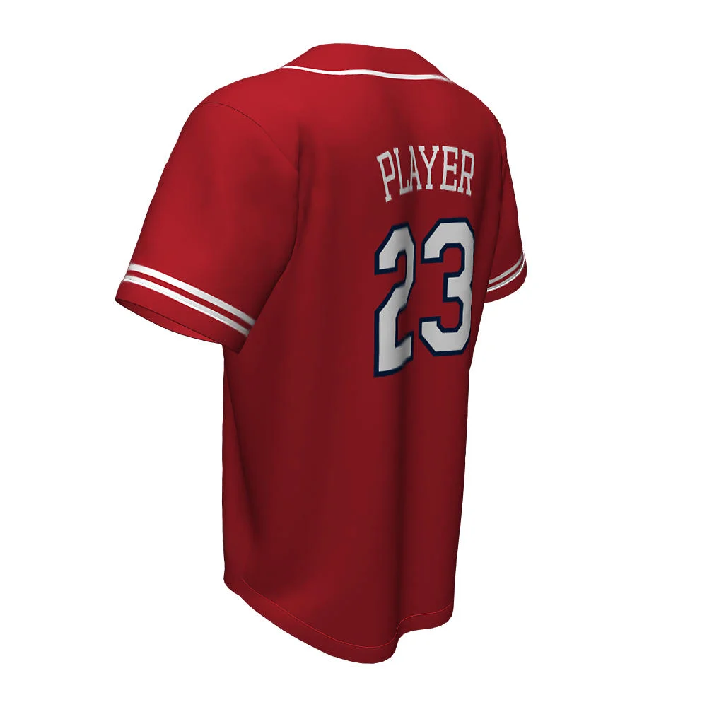 Custom Classic Braided Full Button Baseball Jersey | OEM