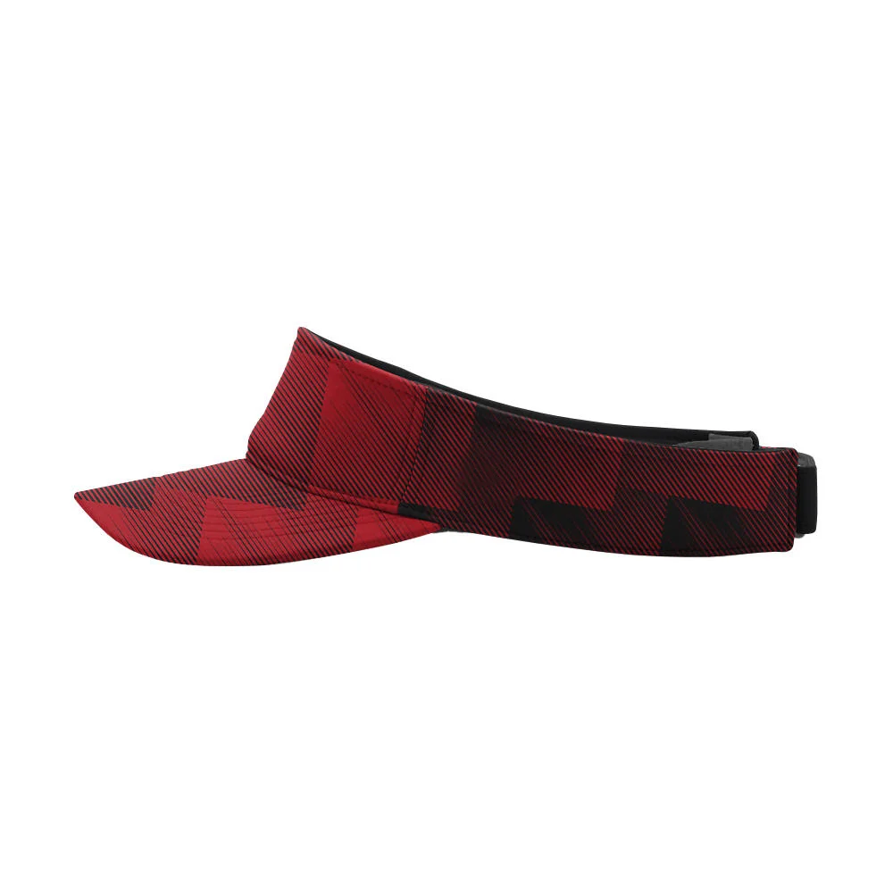 Custom Red Cobras Textured Athletic Visor | 3D Puff Embroidery OEM