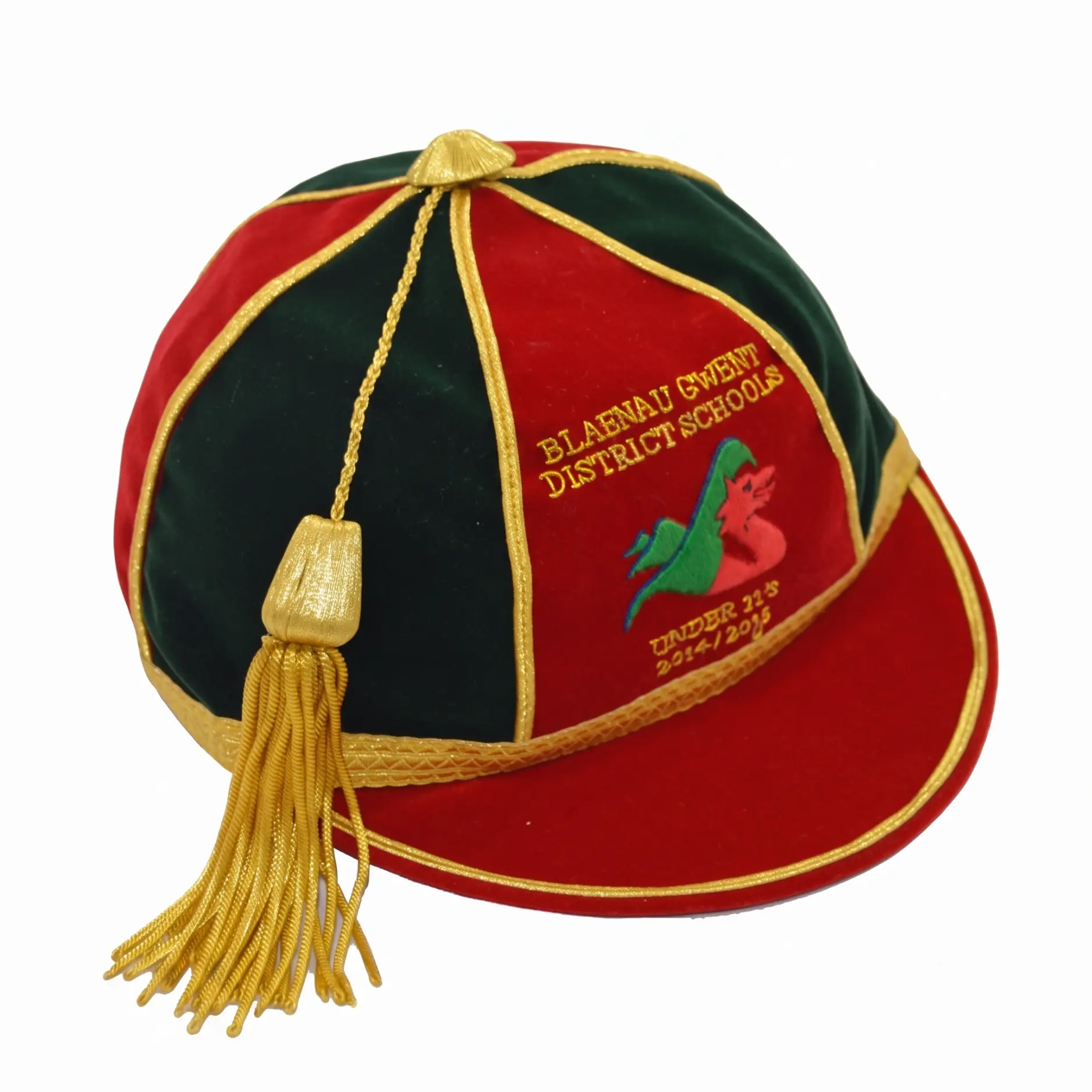 Custom Embroidered Velvet Honours Cap | Sports Award OEM