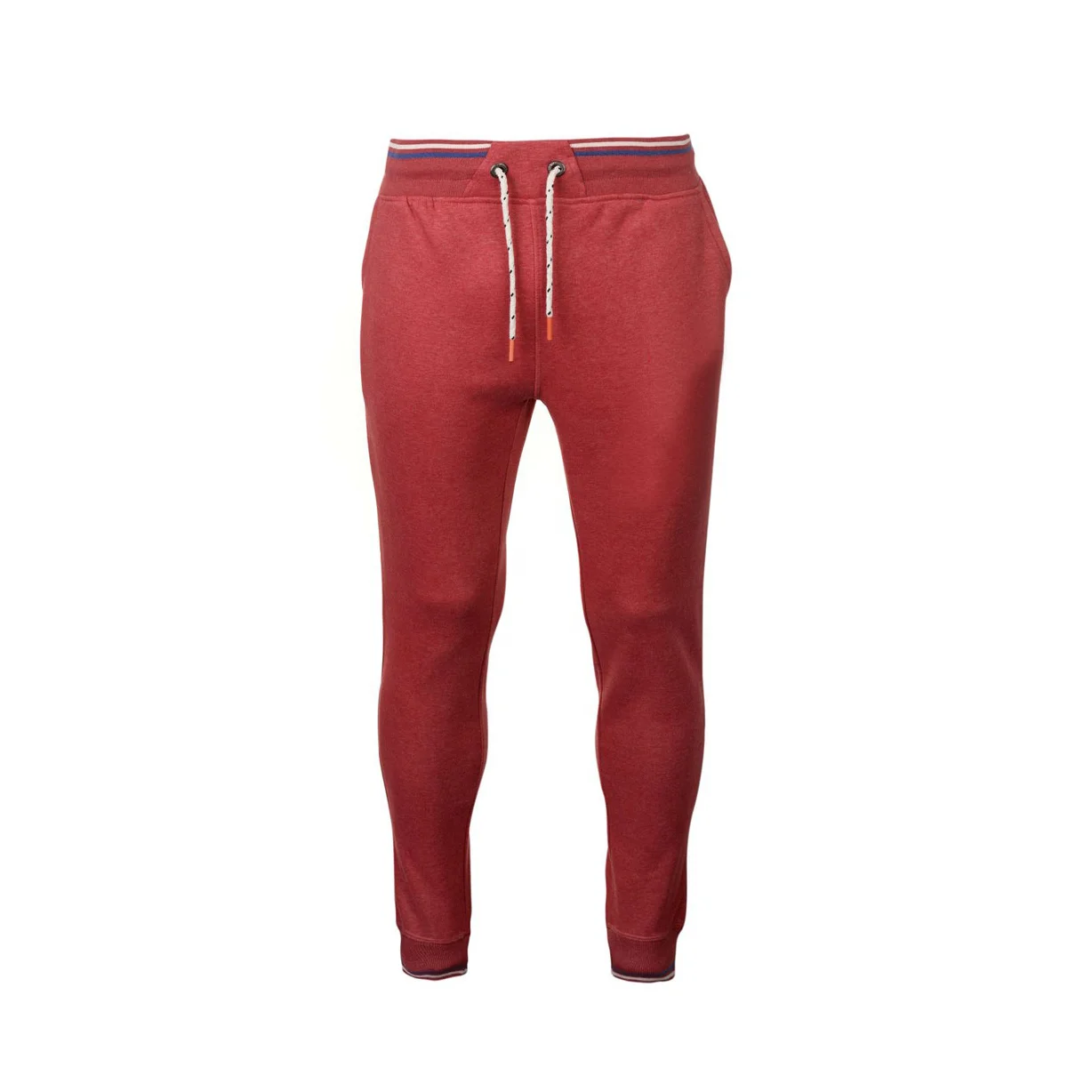 Custom Red Heather Slim-Fit Fleece Joggers | Athletic Sweatpants OEM