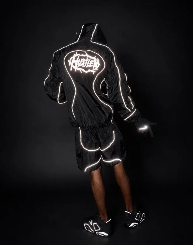 Custom 3M Reflective Windbreaker & Shorts Set | Techwear Tracksuit Set