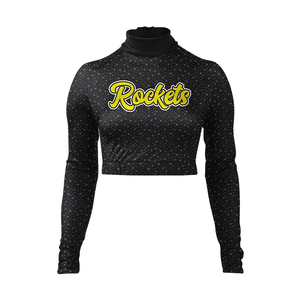 Custom Rockets Star Speckle Cheer Mock Neck Bodyliner | OEM