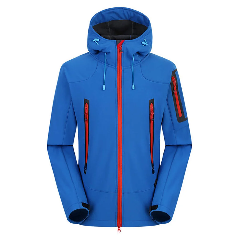 Custom Royal Blue Alpine Mountain Softshell Jacket | B2B OEM