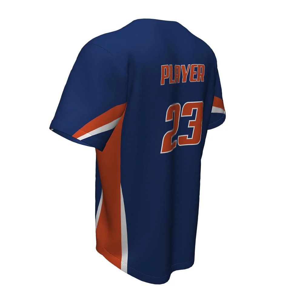 Custom Multi-Panel Full Button Baseball Jersey | OEM