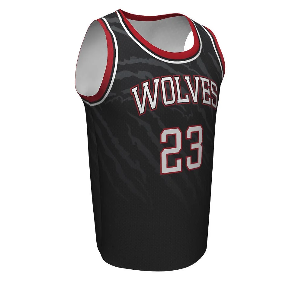 Custom Scratch Textured Crew Neck Basketball Jersey | OEM