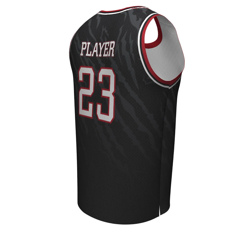 Custom Scratch Textured Crew Neck Basketball Jersey | OEM