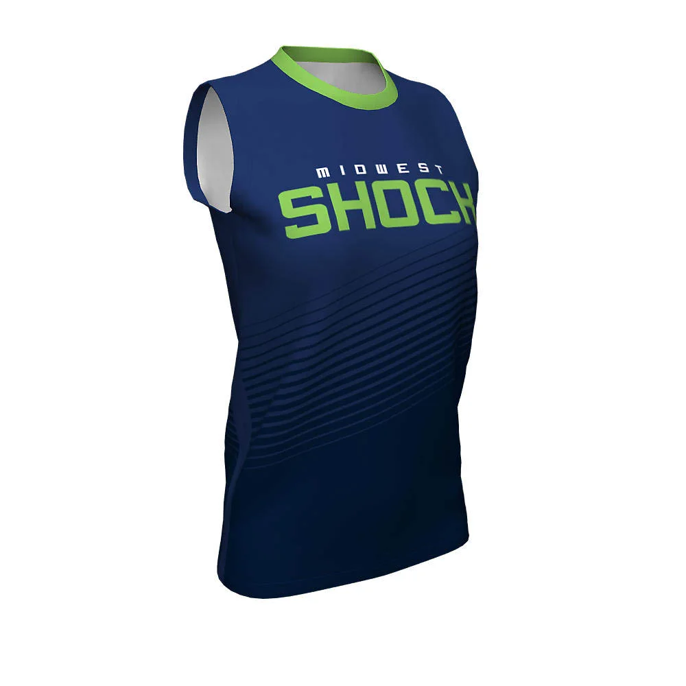 Custom Shadow Stripe Sleeveless Softball Jersey | OEM