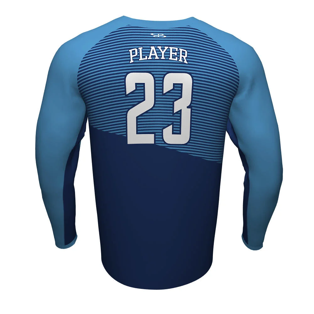 Custom Gradient Speed Stripe Esports Long Sleeve Jersey | OEM