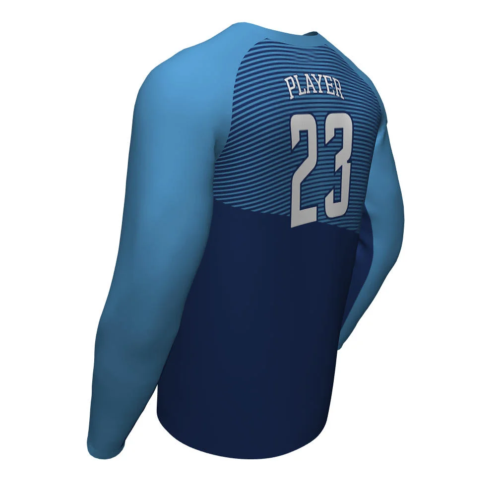Custom Gradient Speed Stripe Esports Long Sleeve Jersey | OEM