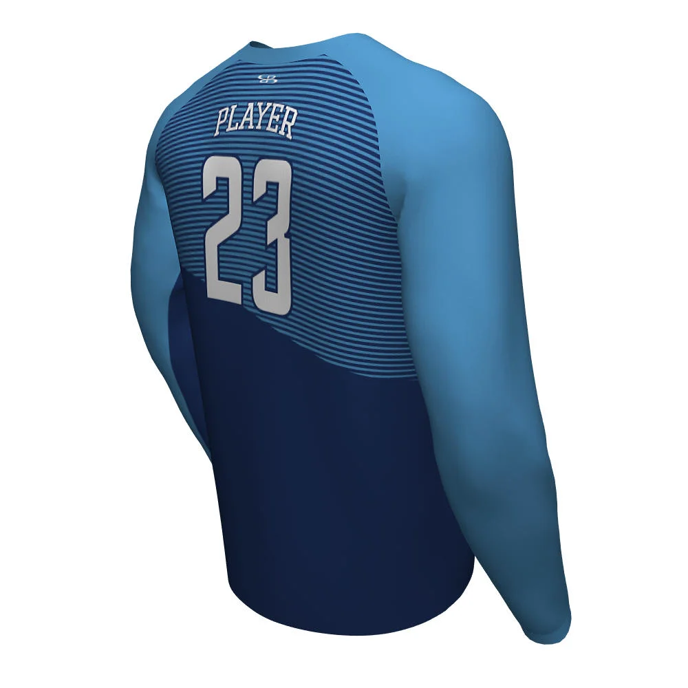 Custom Gradient Speed Stripe Esports Long Sleeve Jersey | OEM