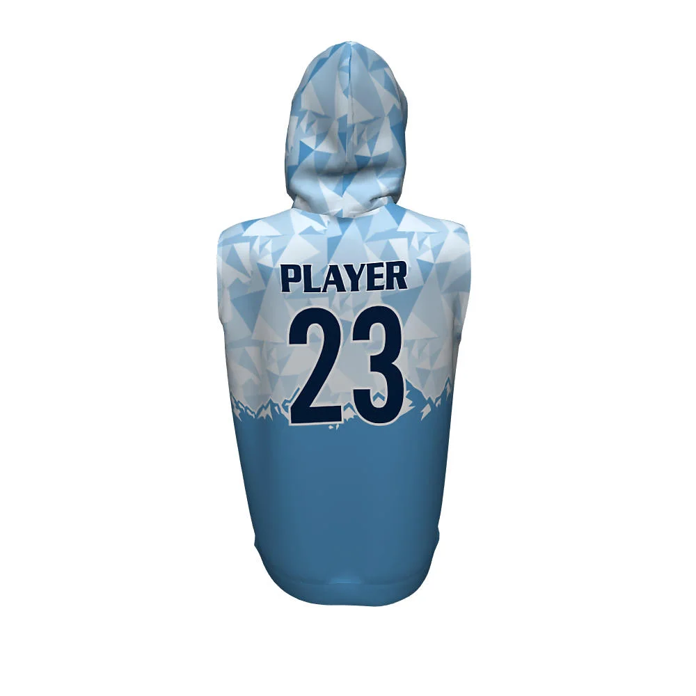 Custom Polygonal Mountain Sublimated Sleeveless Hoodie | OEM