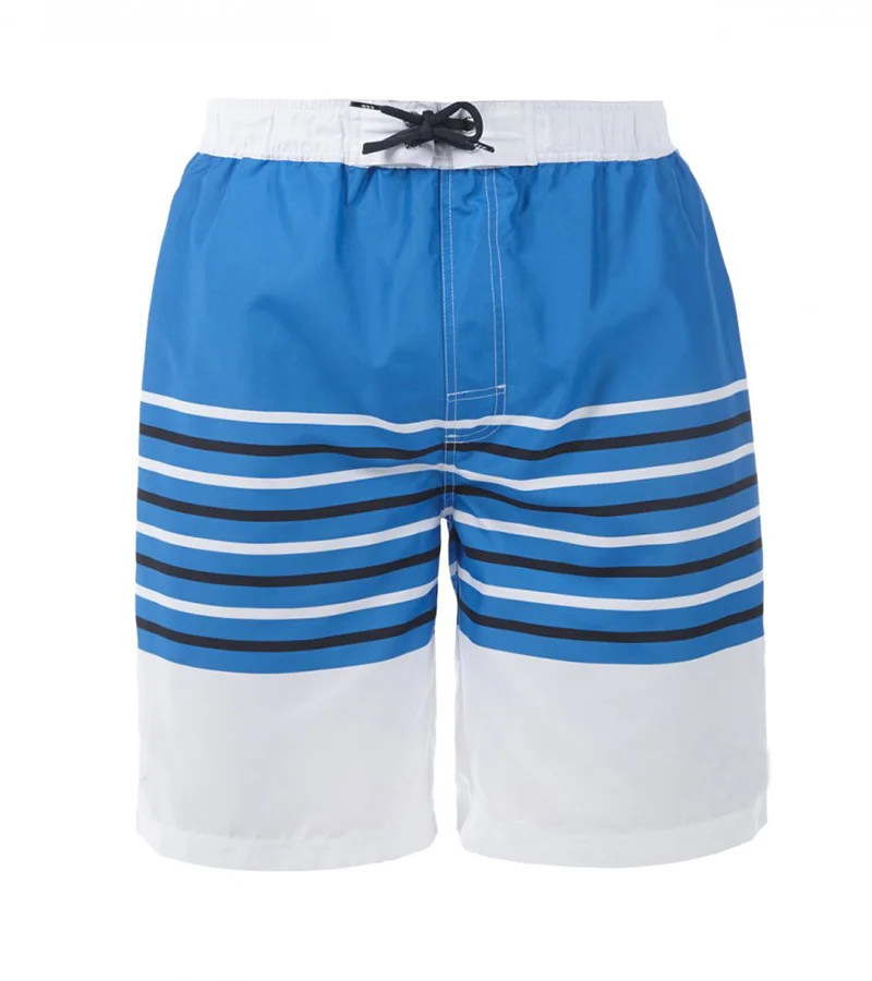 Custom Striped Color-Block Swim Trunks | Boardshorts OEM