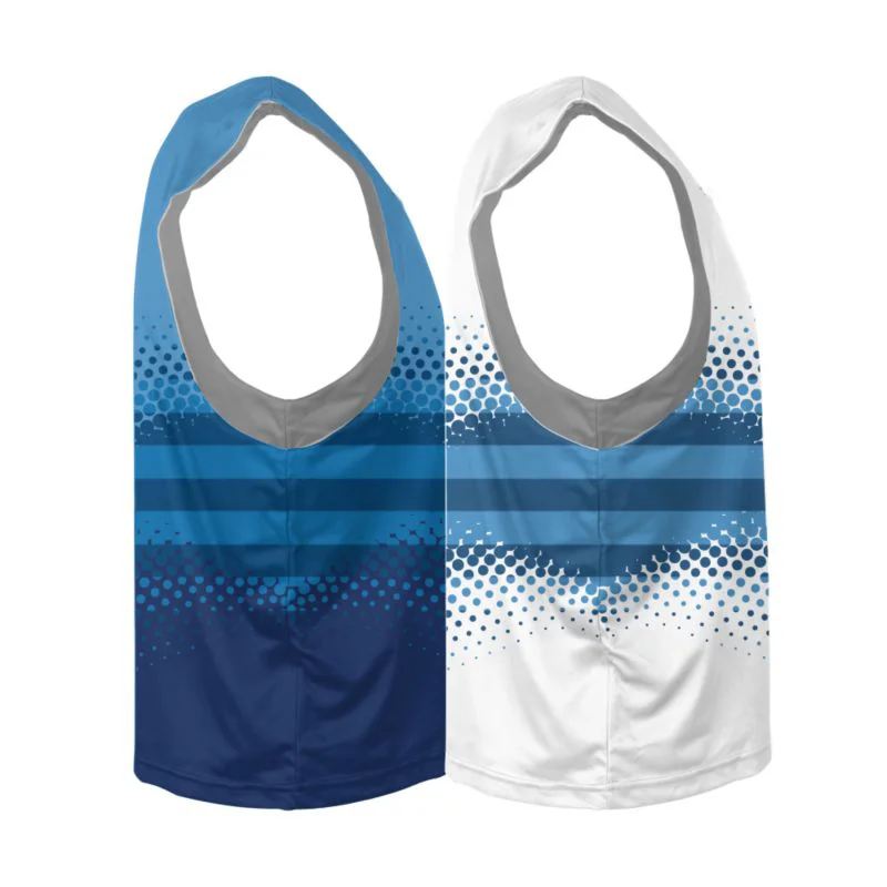 Custom Halftone Dot Reversible Lacrosse Practice Jersey | OEM