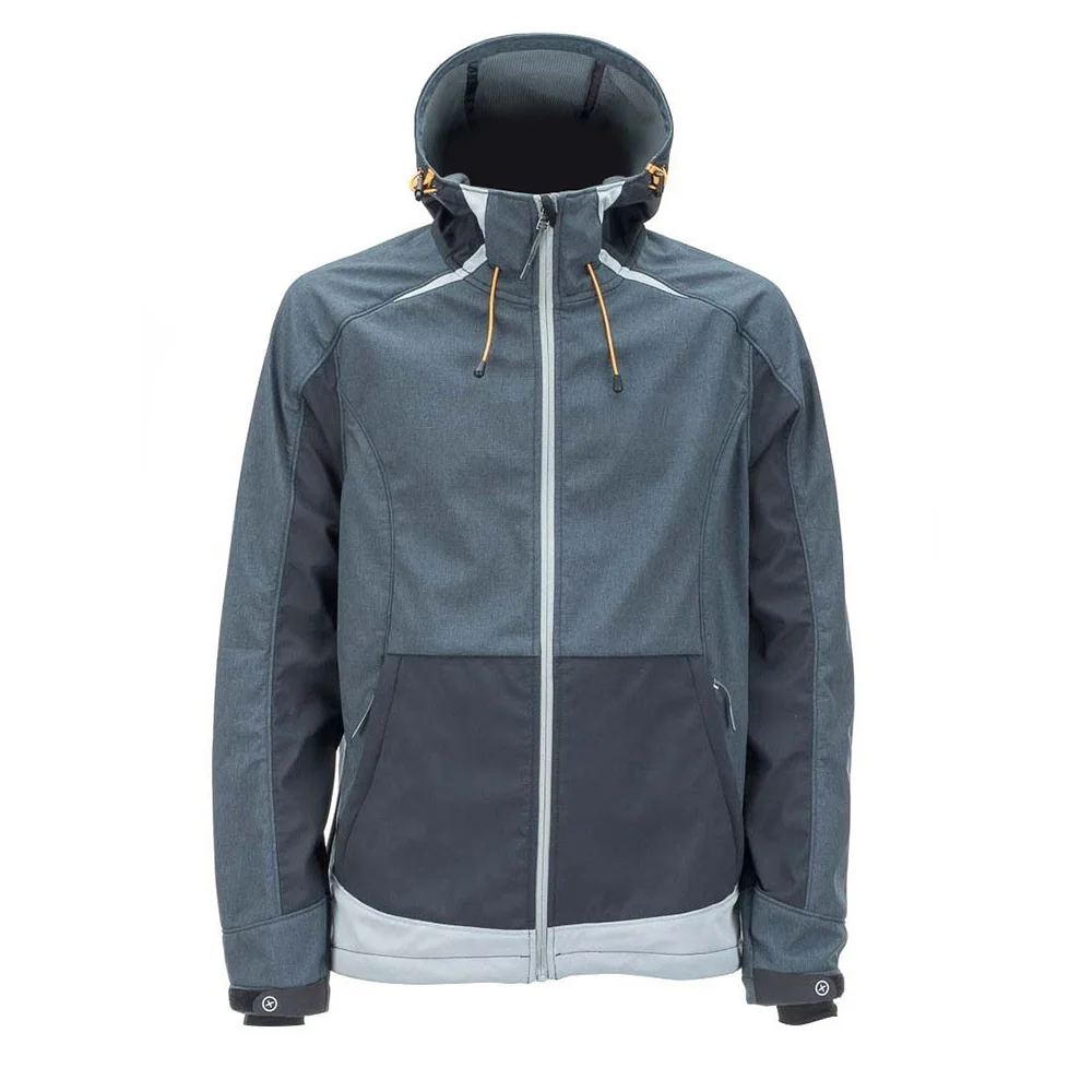 Custom Slate Melange Technical Mountain Softshell Jacket | OEM