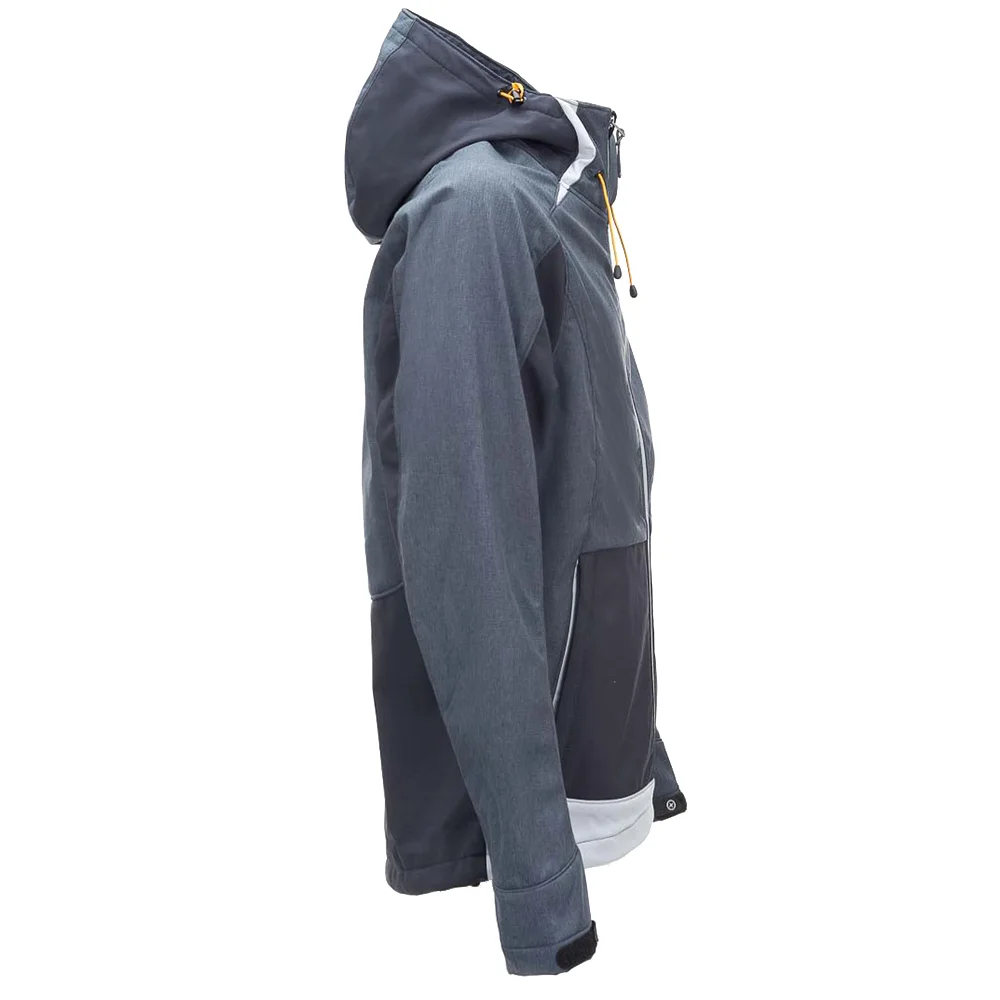 Custom Slate Melange Technical Mountain Softshell Jacket | OEM