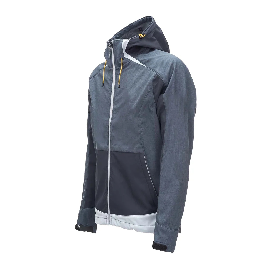 Custom Slate Melange Technical Mountain Softshell Jacket | OEM