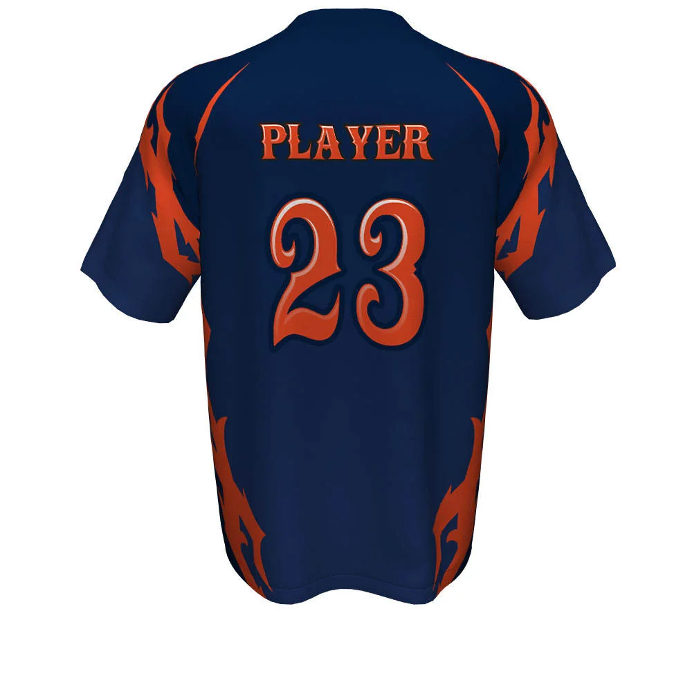 Custom Tribal Flame Sublimated Slowpitch Jersey | OEM