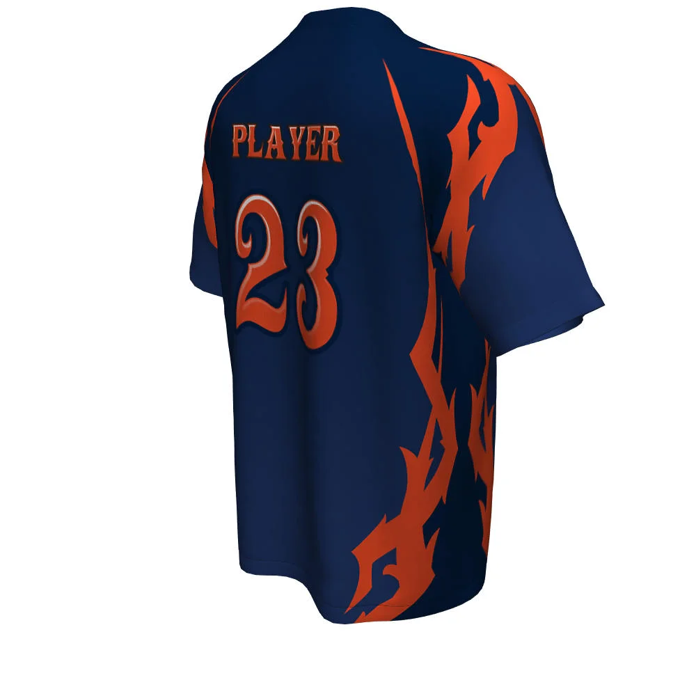 Custom Tribal Flame Sublimated Slowpitch Jersey | OEM